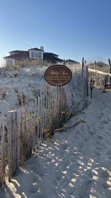 Walkway from the beach