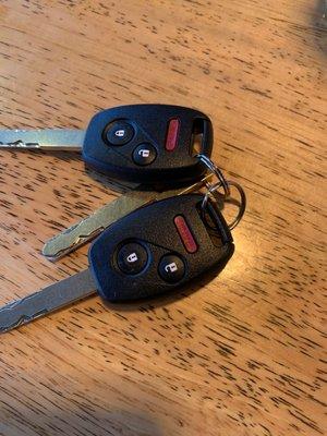 New car keys