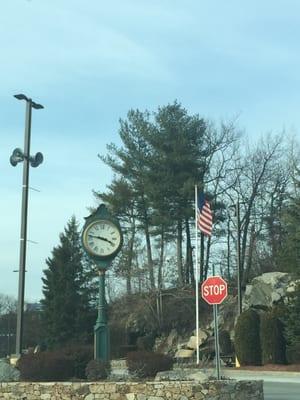 Quarry Square -- 196 East Main Street / Route 16, Milford                      Clock by Waterfall