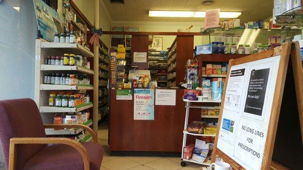 Inside the pharmacy