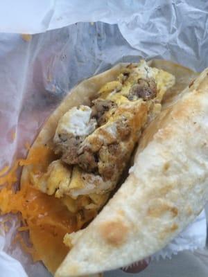 Sausage, egg and cheese.