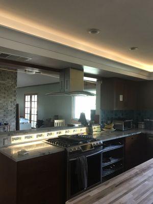 Recent kitchen remodel. I designed and built LED lighting