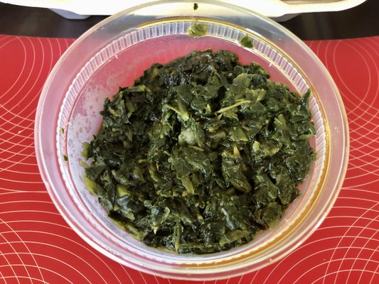 Subzi (Fried Spinach)