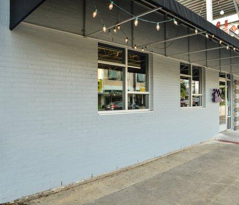 Located in one of the oldest buildings on the block, the famous Harold's storefront.