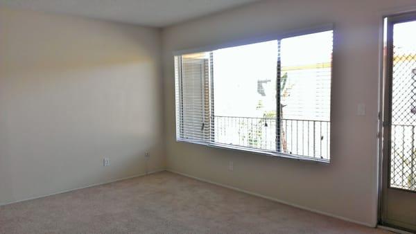 14X17 Living room. Lots of natural light from these huge windows!