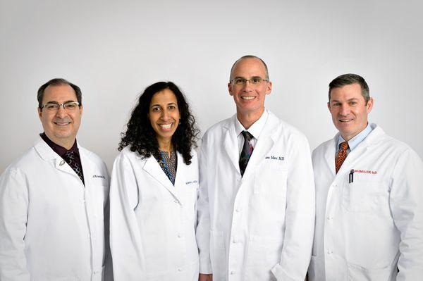 Left to right: Dr. Herman, Dr. Wexler, Dr. Mass, Dr. Smullen