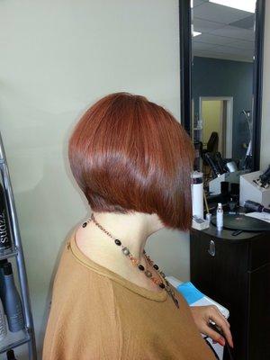 Classic Bob cut.