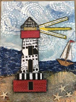 Lighthouse Mixed Media - shine!