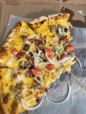 Bacon Cheeseburger Pizza