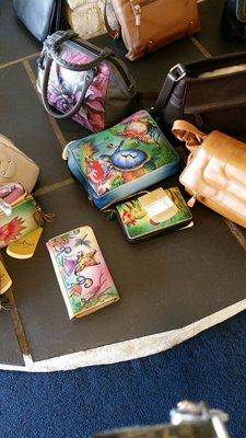 They also have gorgeous painted purses here at Brills!