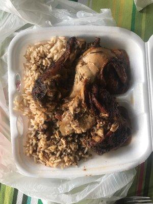 Jerk chicken...  to die for!!!