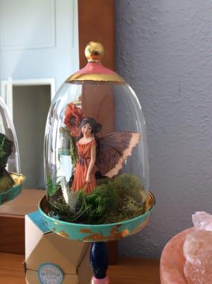 My DIY fairy project. Glass containers and moss bought separately. Thank Fairy Store!!!