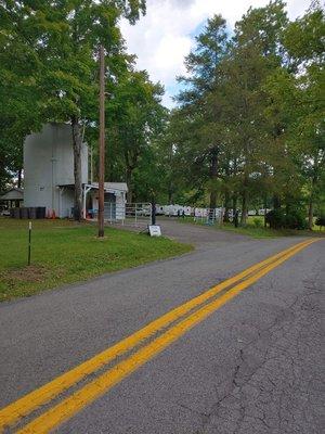 Entrance to the camping sites