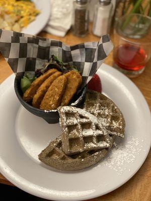 Vegan Chicken Waffle