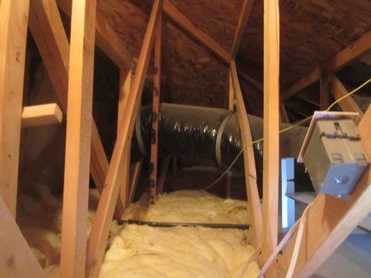 We always inspect attics and framing.