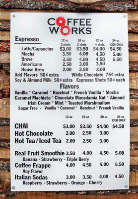 Check out the variety of drink choices we have!