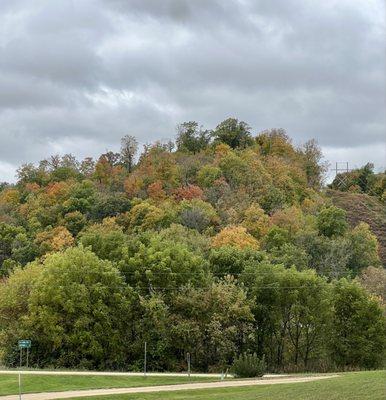 View across the highway from the parking lot.