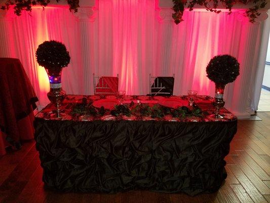 Red, Black and Silver Reception