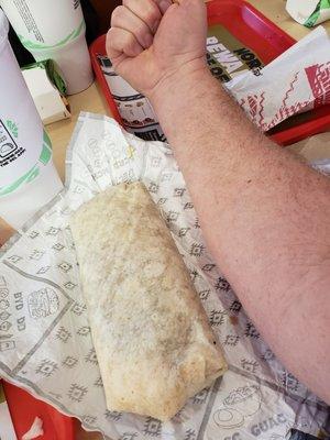 Macho Combo Burrito, arm for reference!