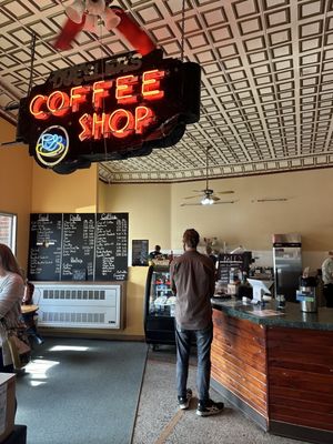 Order here (amazing old sign and ceiling!)