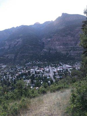 View from the overlook on the campground