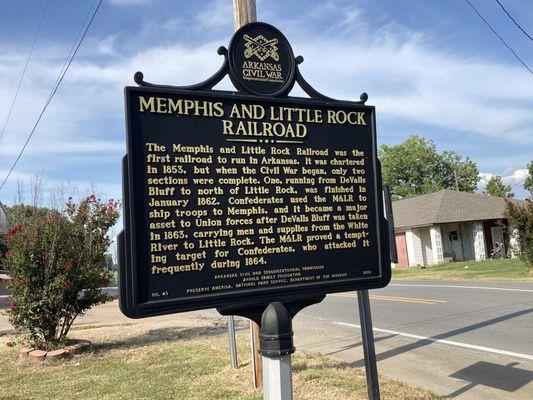 historical marker located next to Jump Start gas station