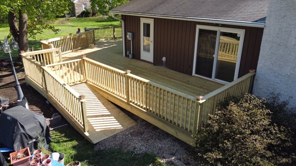 Started as a deck remodel having to scratch the whole thing and start over.