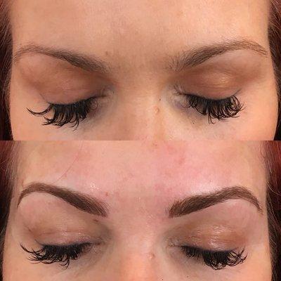 Microblading before & after