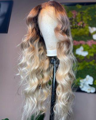 Custom colored ready to wear 30" frontal wig