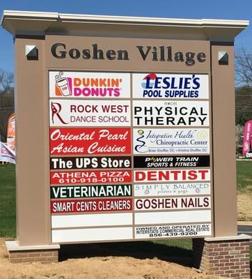 Sign as seen from Boot Road and Paoli Pike.