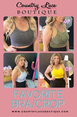 ribbed brallette, tank, crop tank, bra for summer. Great for under tanks