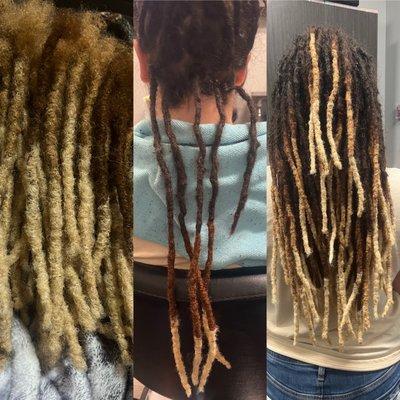 Loc extensions installed with custom made locs