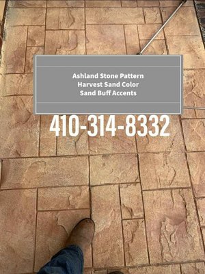 Beautiful Stamped Concrete Designs with Numerous colors to choose from