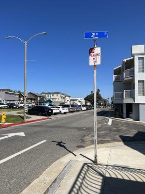 Neighborhood parking lot