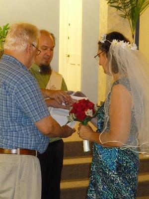 Renewal of wedding vows at Incarnation.