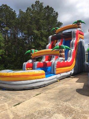 Tropical 22ft water slide