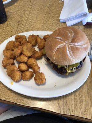 Cheeseburger & Fried Cauliflower