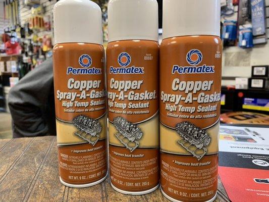 Permatex Copper Spray Gasket 
High Temperature Sealant