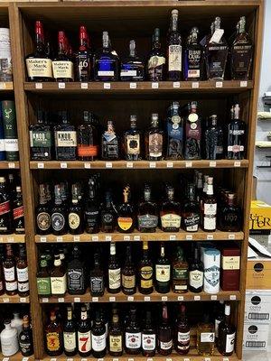 Bourbon and Whiskey selection (Items Subject to availability)