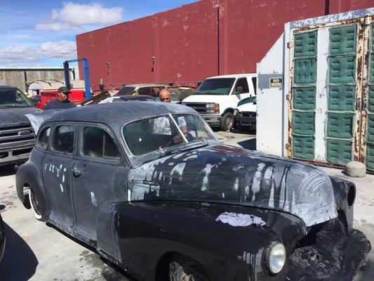 My 1947 Chevy Fleetmaster. Putting work in.