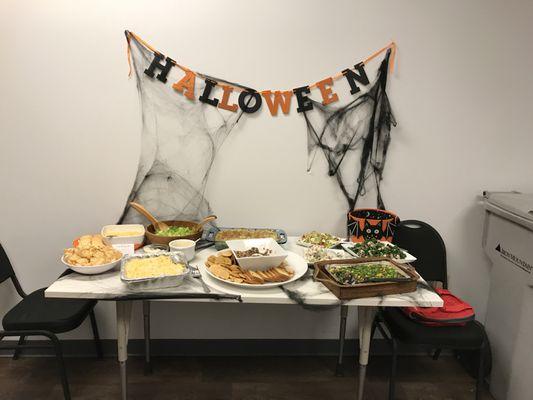 Happy Halloween, office potluck!