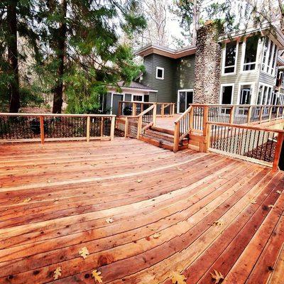 Redwood deck