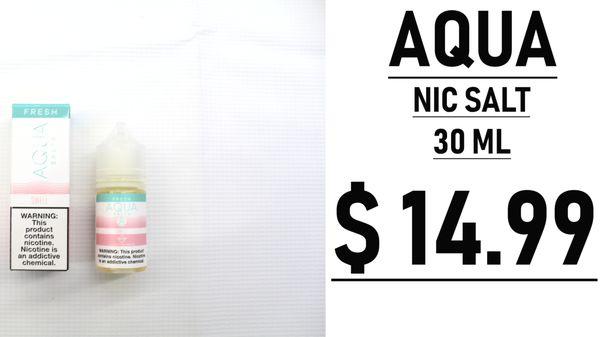 Aqua 30ml bottle(nic salt) only 14.99