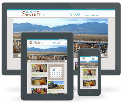 VisitSantaFe.com on multiple devices.