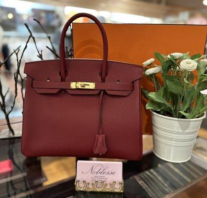 Hermes Epsom Birkin 30 Rouge Grenat