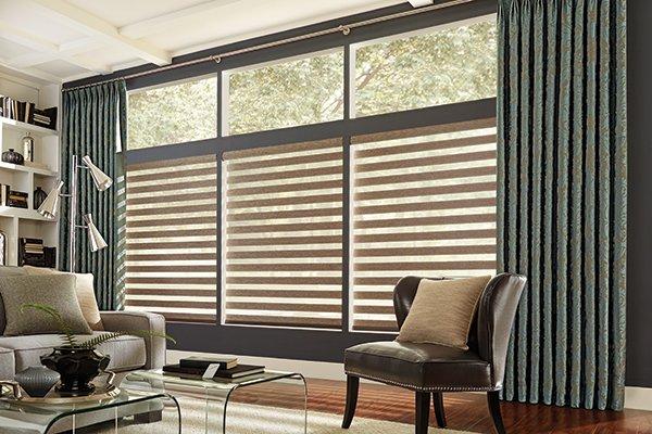 We also offer a large selection of custom window treatments.