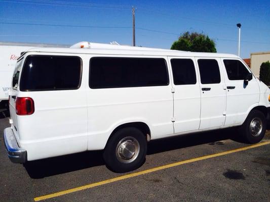 Shuttle van for The Gorge concerts. Seats up to 14 people.