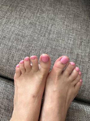 Pedicure photo gel polish