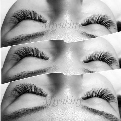 Volume lashes full set by Miyuki