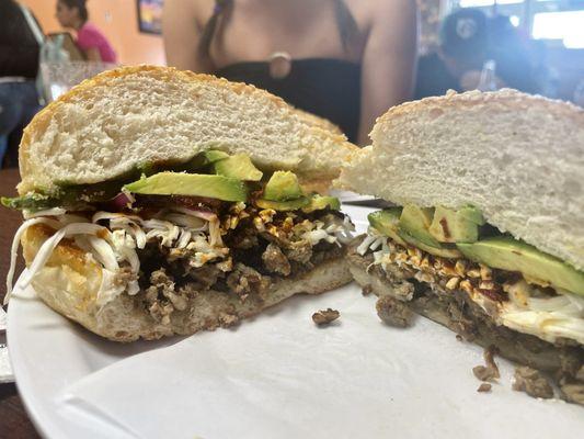 arab meat Cemita Poblana